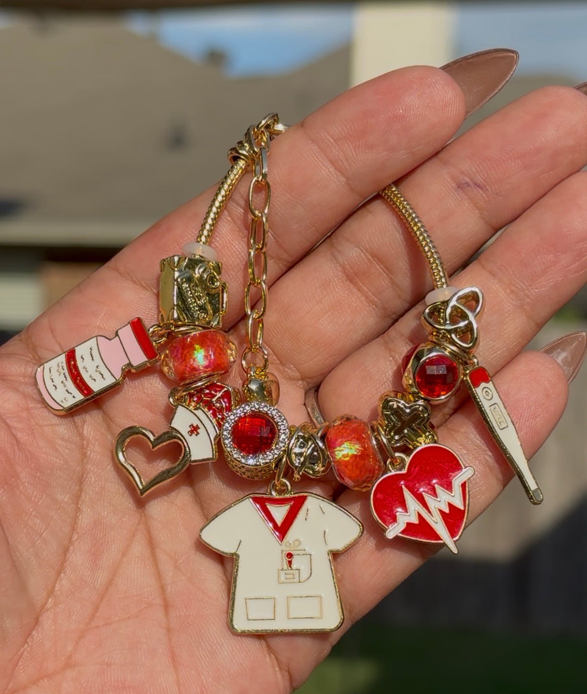 Heartbeat Hero Charm Bracelet