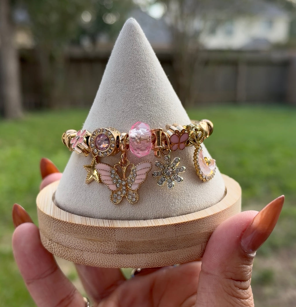 Blush Moonlight Charm Bracelet