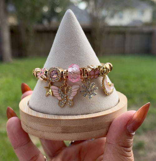 Blush Moonlight Charm Bracelet