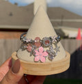 Pink Petals Charm Bracelet
