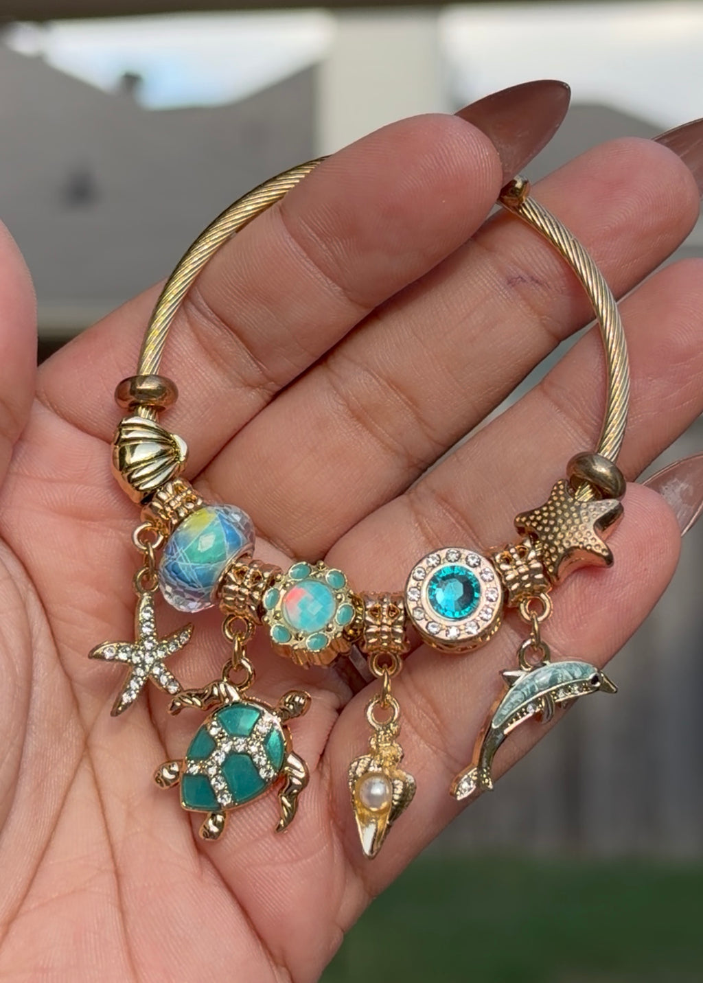 Coastal Treasure Ocean Charm Bracelet