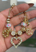 Golden Bloom Charm Bracelet