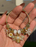Golden Garden Bee Charm Bracelet