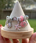 Pink Tides Ocean Charm Bracelet