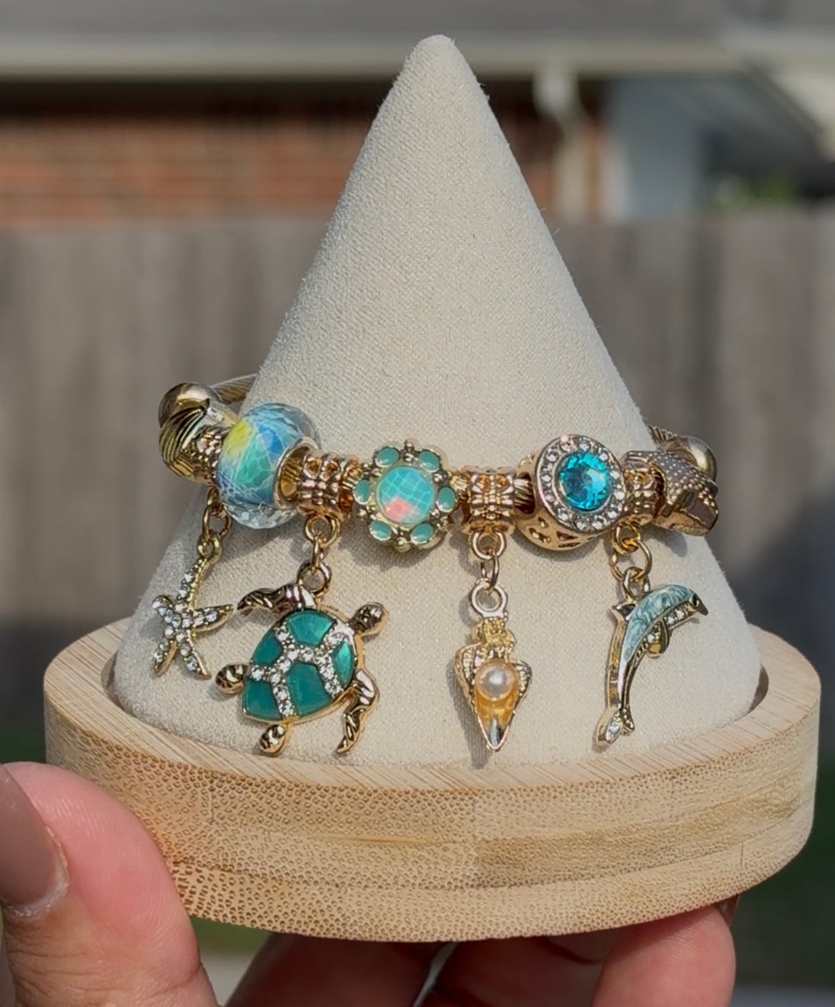 Coastal Treasure Ocean Charm Bracelet